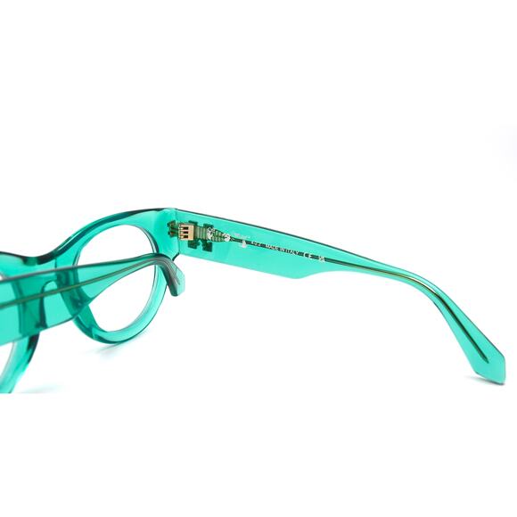 NEW! OFF-WHITE STYLE-13 OERJ013 CRYSTAL LIGHT GREEN AUTHENTIC EYEGLASSES… - Picture 8 of 11